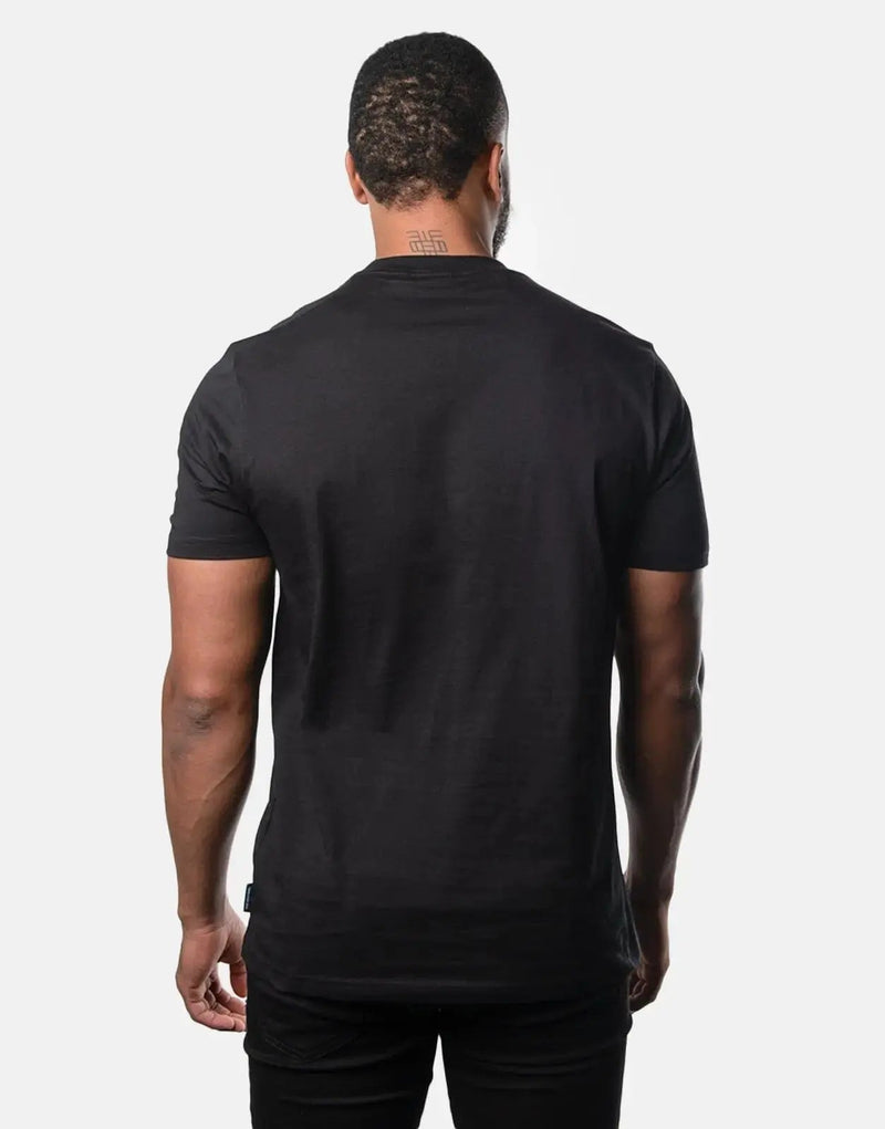 Ben Sherman Men's Classic Black Target Logo Organic Cotton T-Shirt