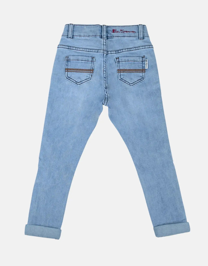 Durable Ben Sherman Boys Blue Denim Jeans – Classic Fit, Everyday Comfort