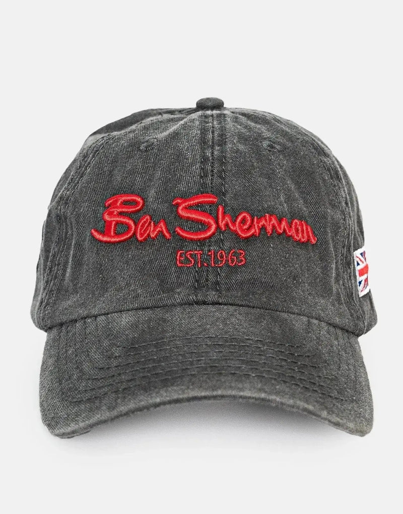 Ben Sherman Men's Classic Charcoal Cap - Adjustable, Stylish, Versatile Headwear