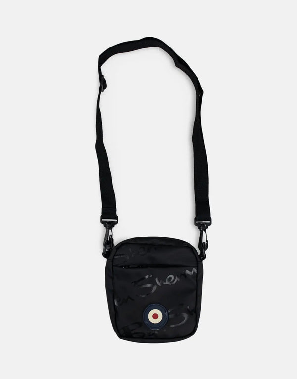 Ben Sherman Compact Plastisol Black Crossbody Bag for Everyday Adventure