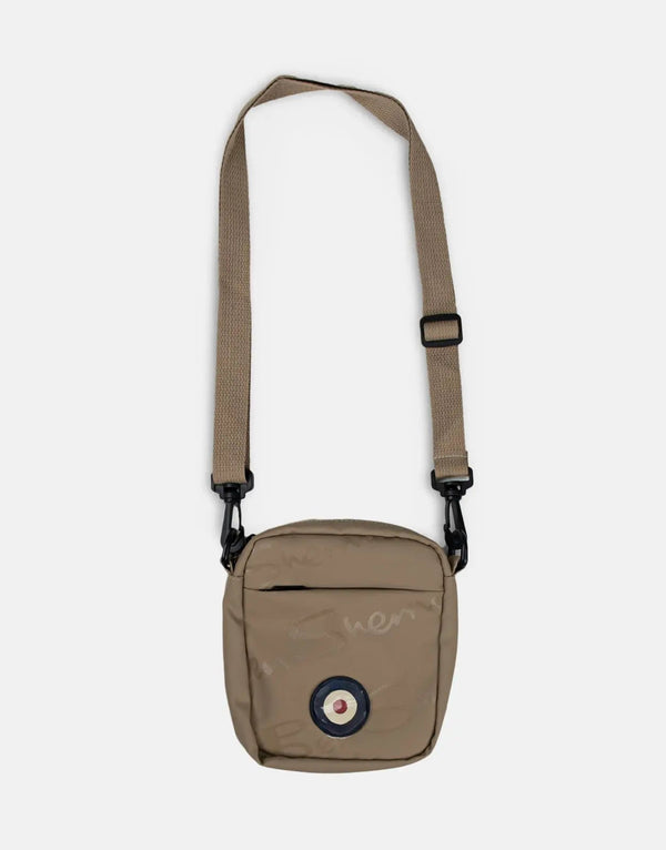 Ben Sherman Compact Plastisol Stone Crossbody Bag for Daily Essentials