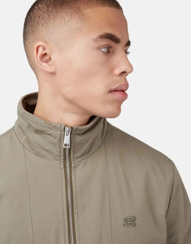 Ben Sherman Men's Durable Green Worker Jacket: Classic Style, Practical Pockets
