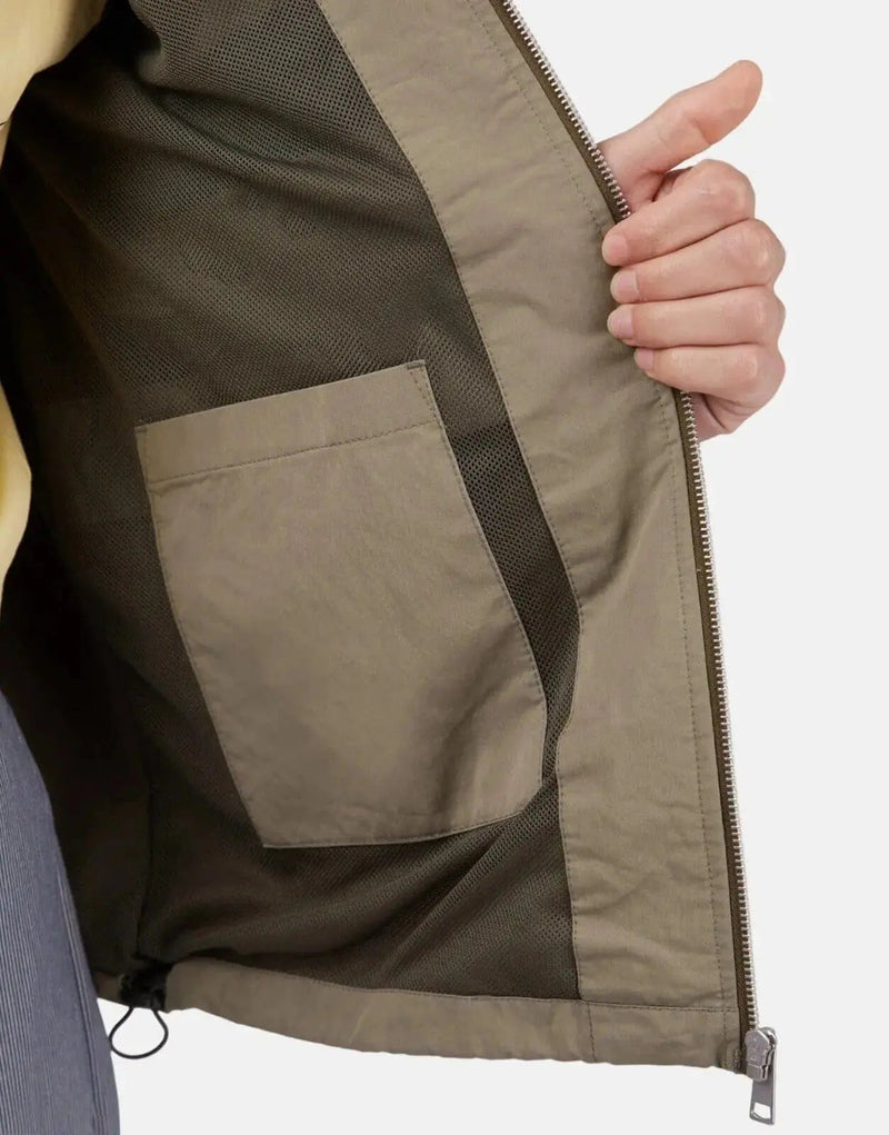 Ben Sherman Men's Durable Green Worker Jacket: Classic Style, Practical Pockets