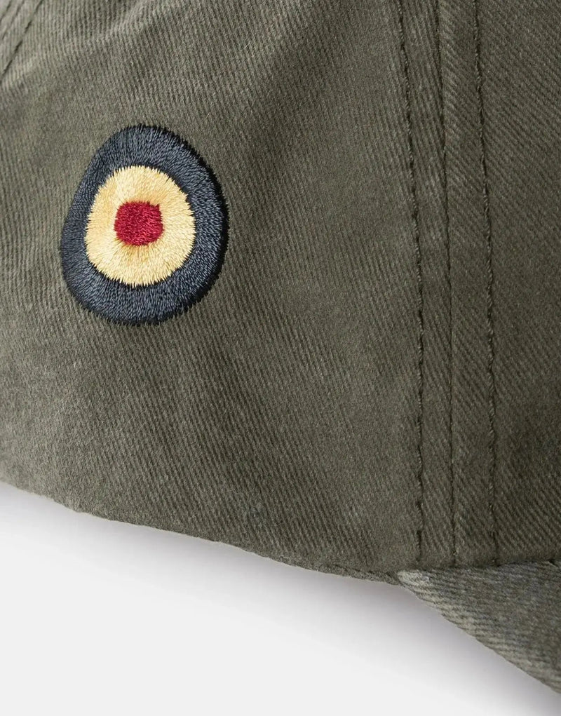 Ben Sherman Men's Faded Green Cotton Baseball Cap with Adjustable Strap