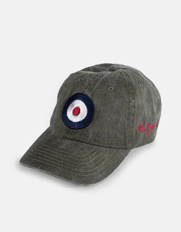 Ben Sherman Classic Green Target Logo Baseball Cap Adjustable Strap One Size