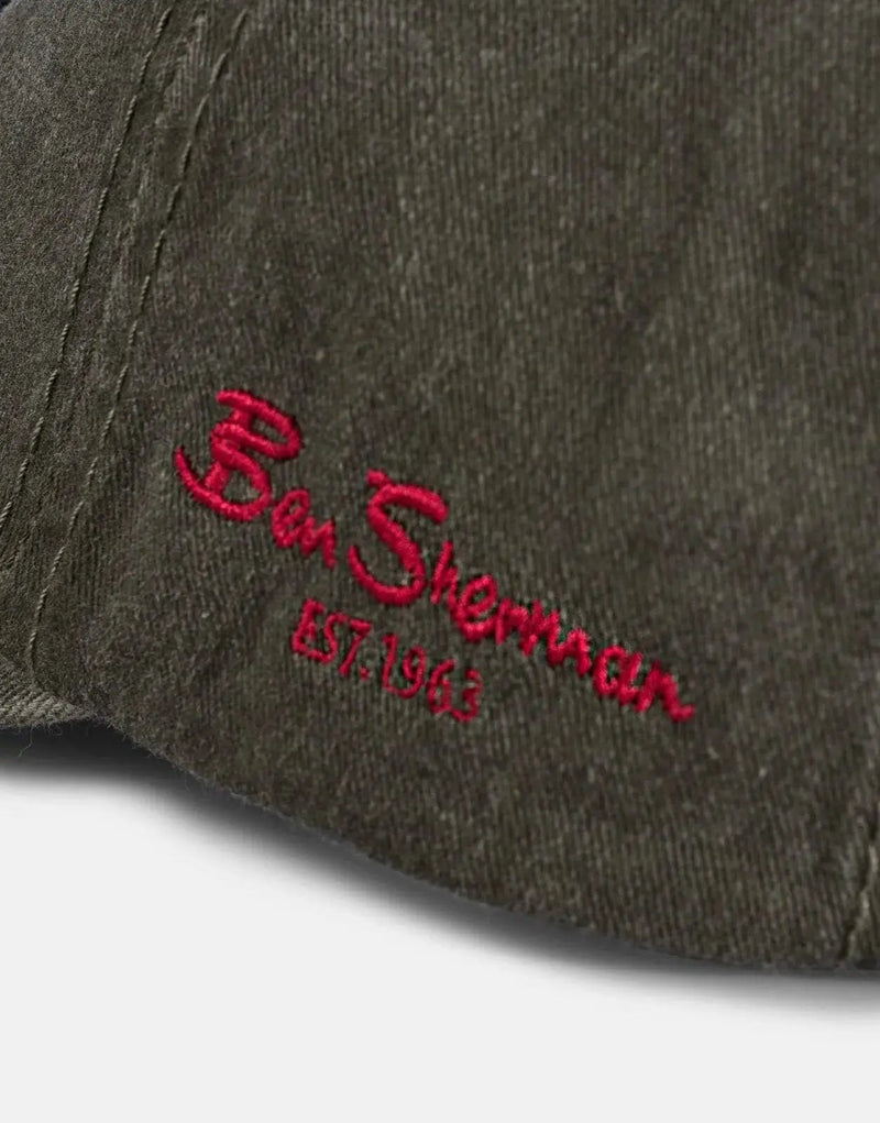 Ben Sherman Classic Green Target Logo Baseball Cap Adjustable Strap One Size