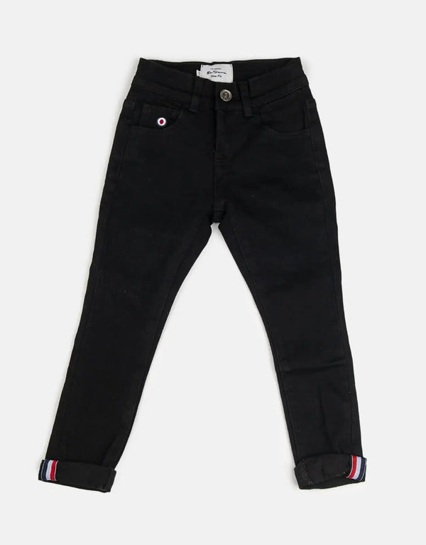Ben Sherman Kids' Stylish Black Denim Jeans: Durable, Comfortable, Classic Fit