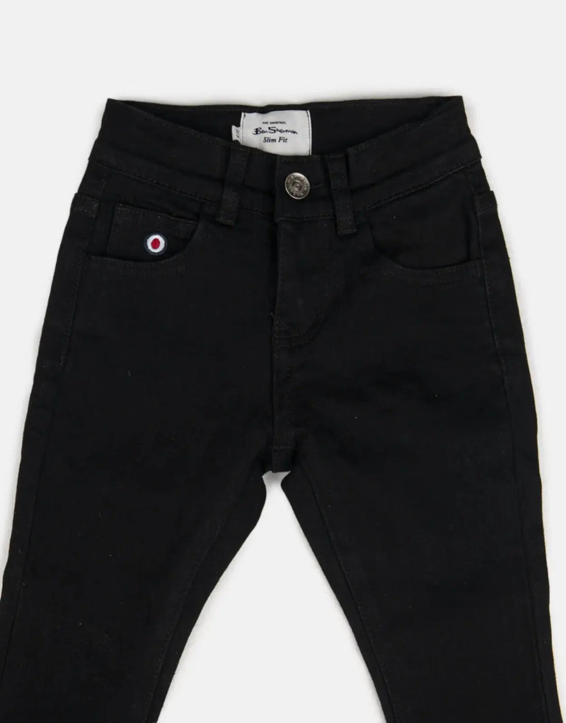 Ben Sherman Kids' Stylish Black Denim Jeans: Durable, Comfortable, Classic Fit