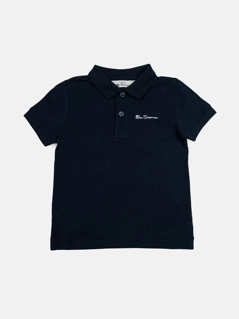 Ben Sherman Kids Boys Romford Cotton Polo Shirt - Iconic Casual Graphic Style