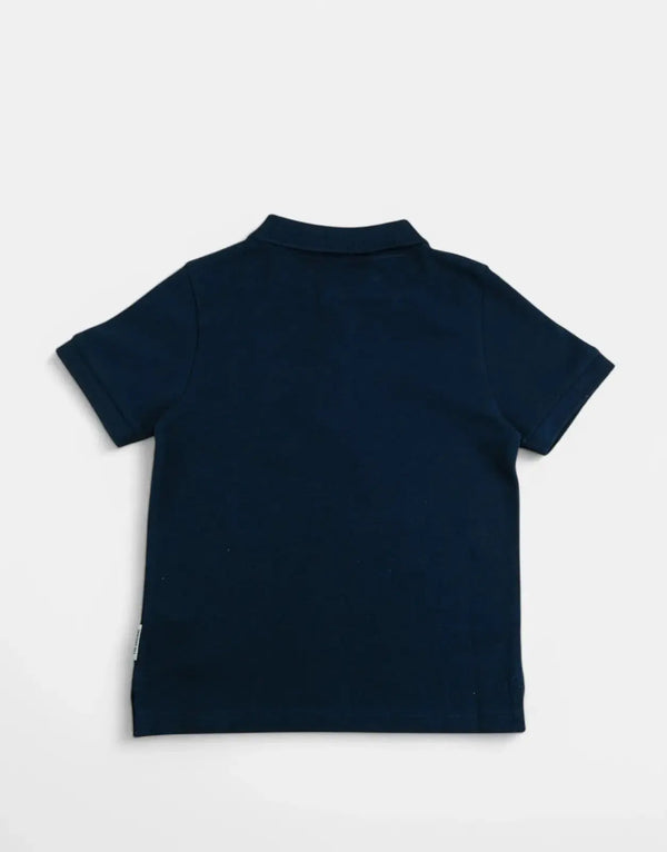 Ben Sherman Boys' Romford Navy Blue Classic Logo Crew Neck T-Shirt