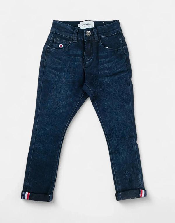 Ben Sherman Kids Durable Blue Denim Jeans - Classic Fit for Active Youth