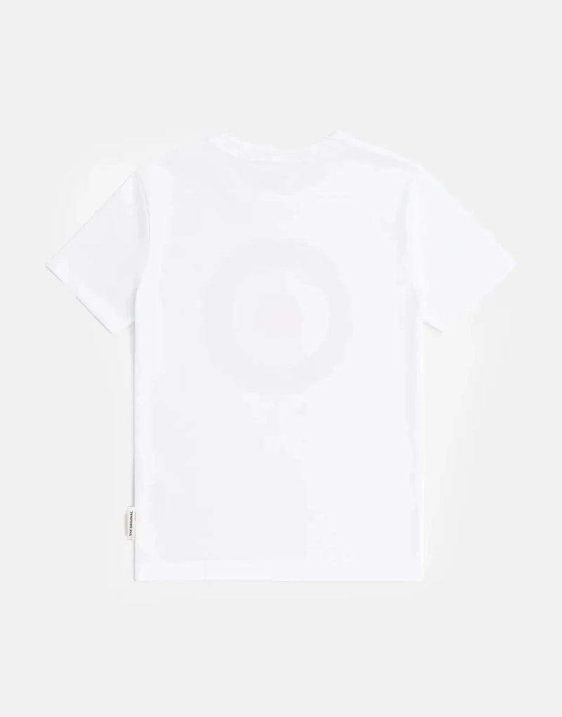 Ben Sherman Kids' Target Logo White T-Shirt - Soft Cotton, Classic Style