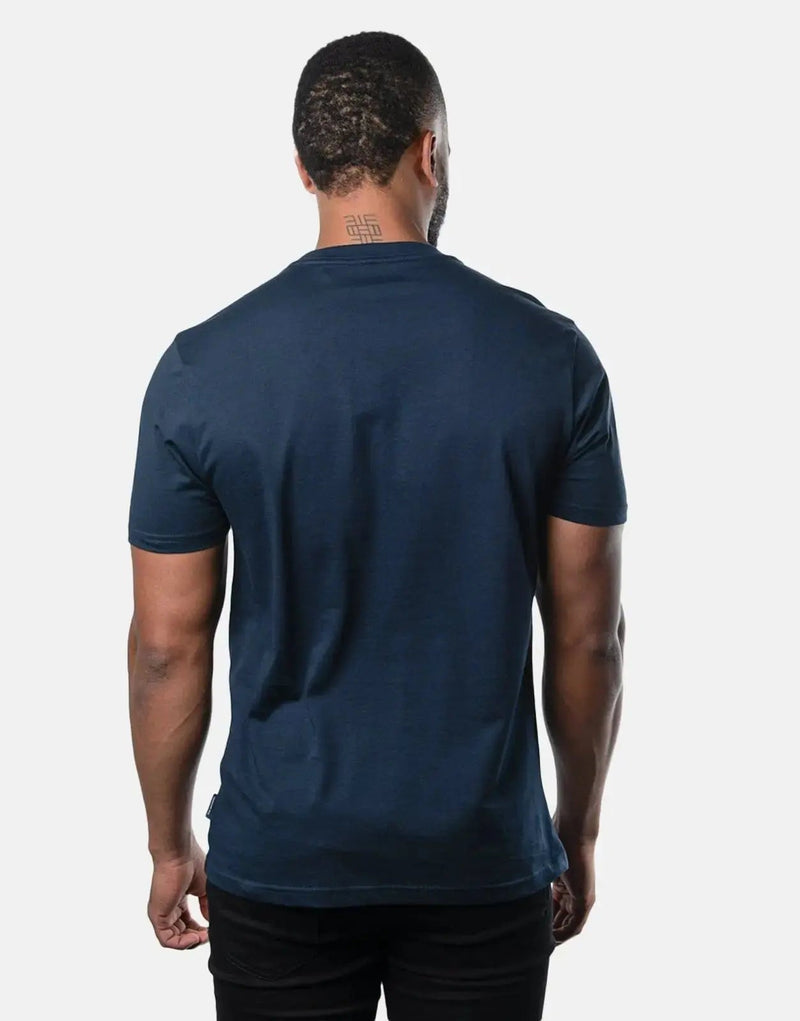 Ben Sherman Navy Target Graphic Tee: Premium Cotton, Iconic Logo, Casual Style