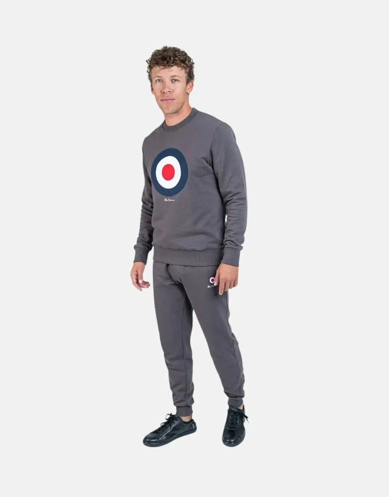 Men's Ben Sherman Target Crew Sweatshirt - Comfortable Embroidered Fleece Top