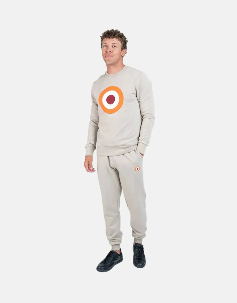 Men's Ben Sherman Target Crew Neck Sweatshirt with Embroidered Bullseye Logo