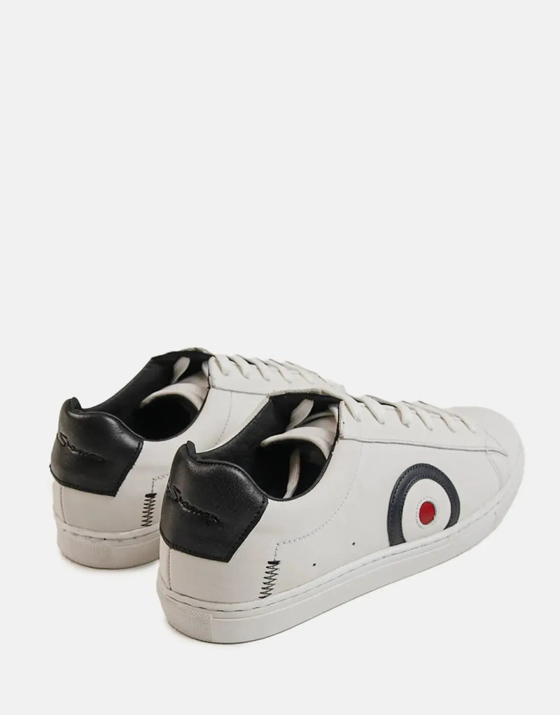 Classic White Leather Sneakers for Men: Ben Sherman Target Style and Comfort