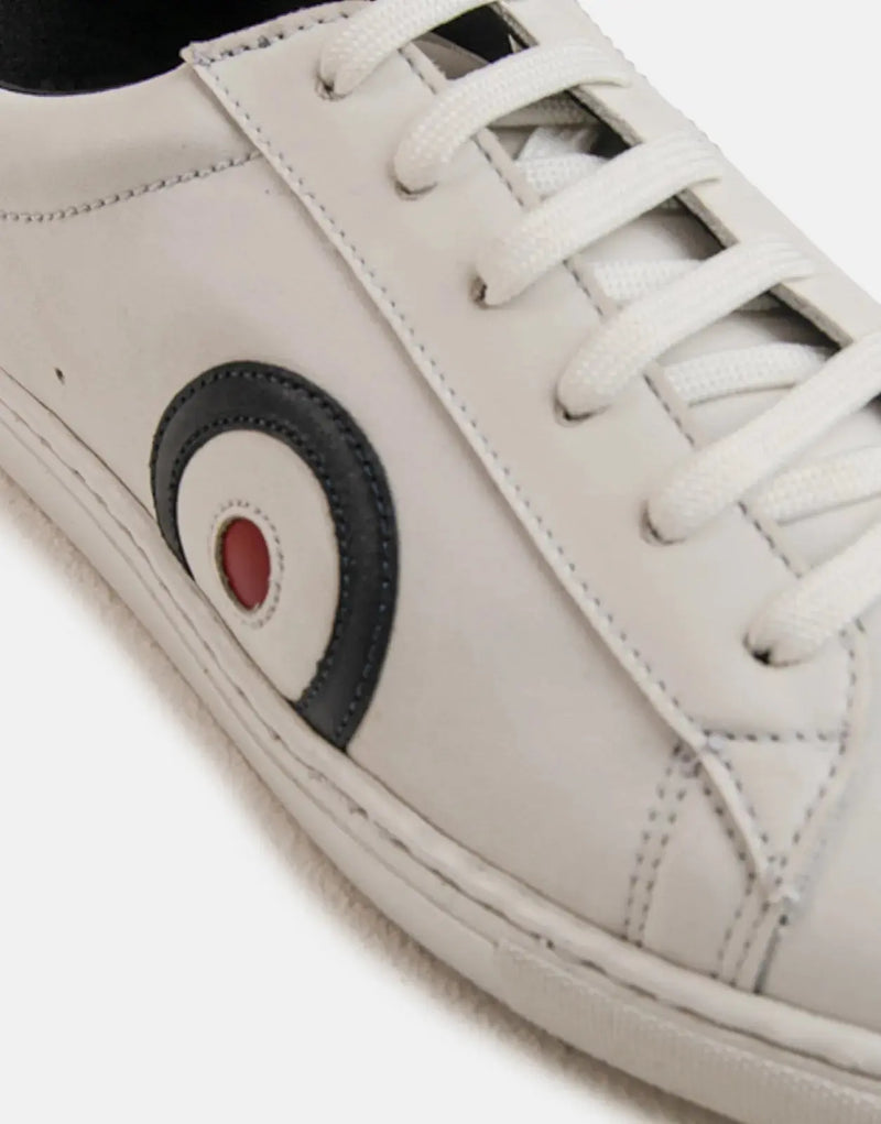 Classic White Leather Sneakers for Men: Ben Sherman Target Style and Comfort