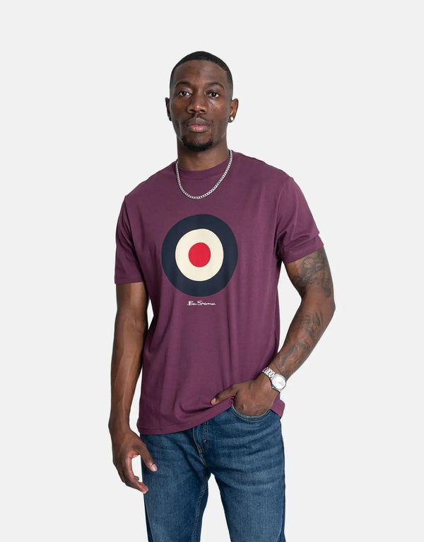 Ben Sherman Men's Iconic Target Logo T-Shirt, Premium Cotton Comfort, Stylish Grey Tee