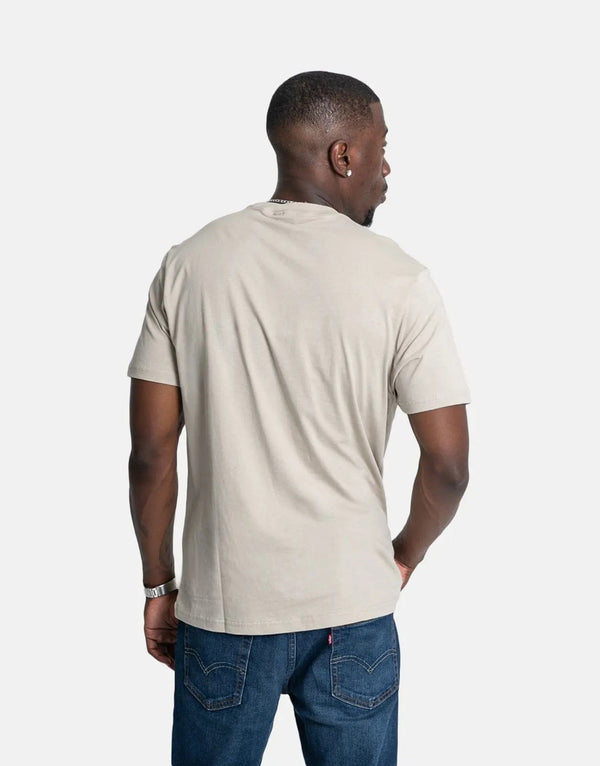 Stylish Ben Sherman Men's Target Logo Crew Neck Cotton T-Shirt Brown