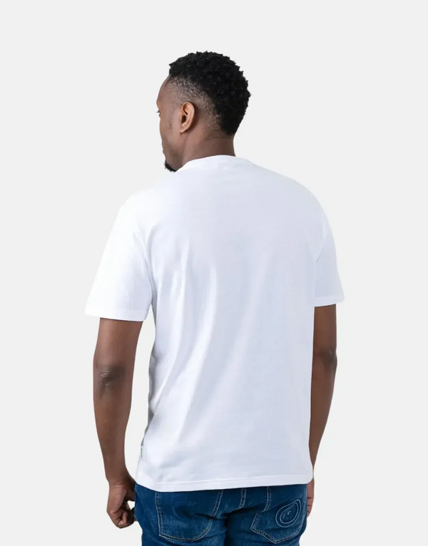 Classic Ben Sherman Men's White T-Shirt: Iconic Target Towelling Design