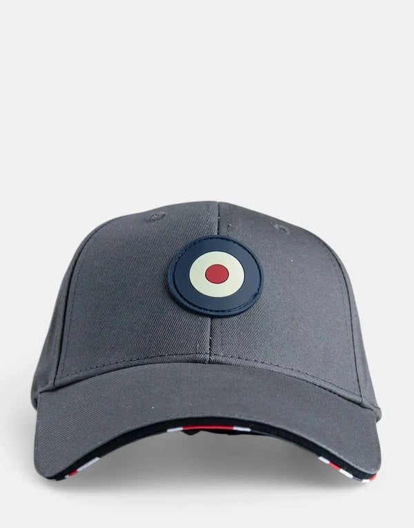 Classic Ben Sherman Targy Grey Baseball Cap, Stylish Everyday Headwear