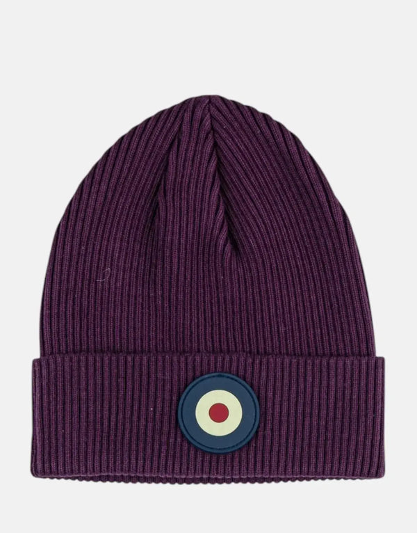 Ben Sherman Targy Rib Cherry Beanie: Cozy, Stylish, Warm, Ribbed Knit Headwear for Adults