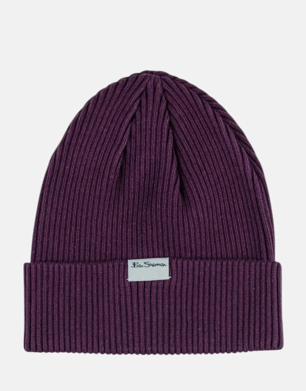 Ben Sherman Targy Rib Cherry Beanie: Cozy, Stylish, Warm, Ribbed Knit Headwear for Adults