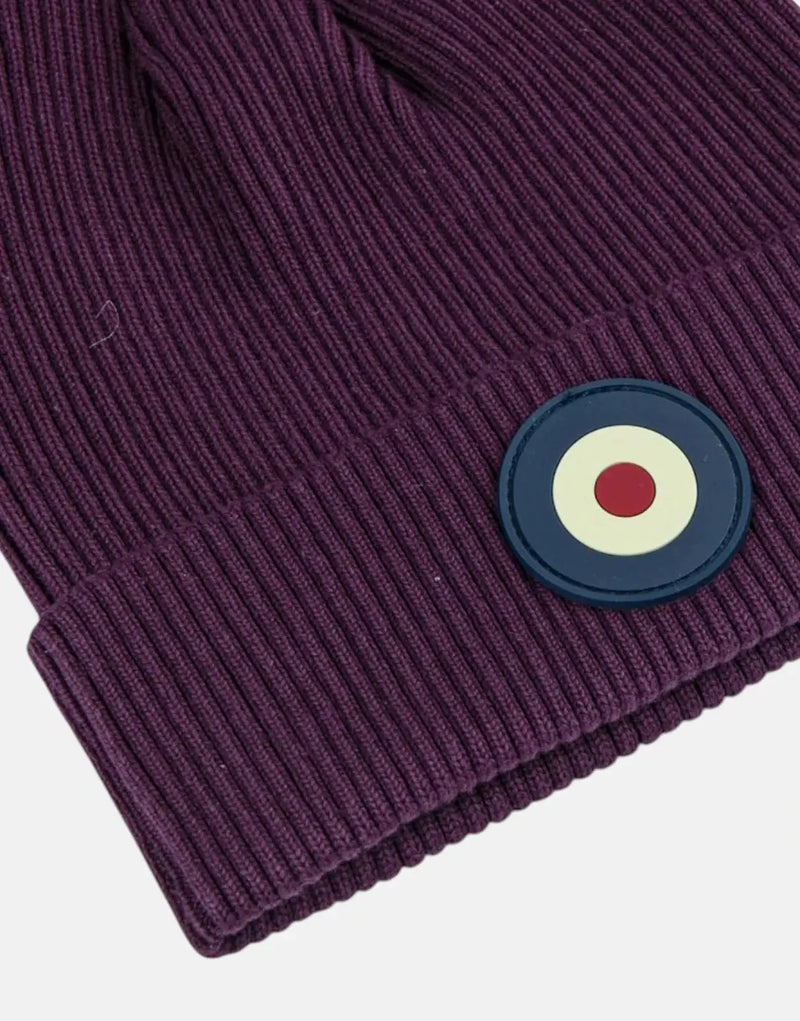 Ben Sherman Targy Rib Cherry Beanie: Cozy, Stylish, Warm, Ribbed Knit Headwear for Adults