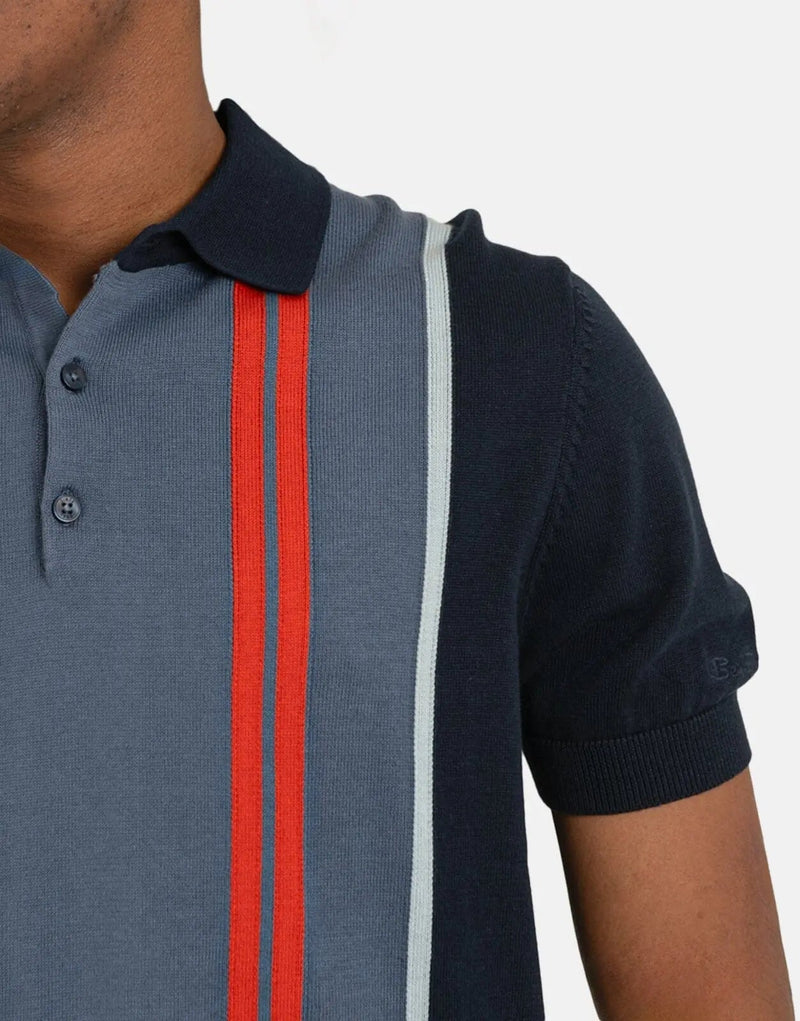 Ben Sherman Men's Vertical Stripe Polo Shirt – Stylish, Comfortable, Classic Fit