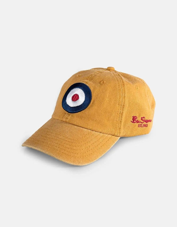 Ben Sherman Iconic Yellow Target Logo Adjustable Baseball Cap