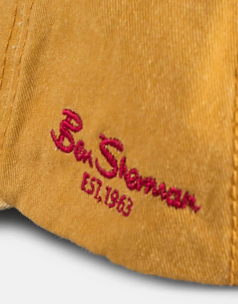 Ben Sherman Iconic Yellow Target Logo Adjustable Baseball Cap