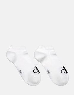 Calvin Klein 2-Pack White Ankle Socks: Soft, Durable Cotton Blend