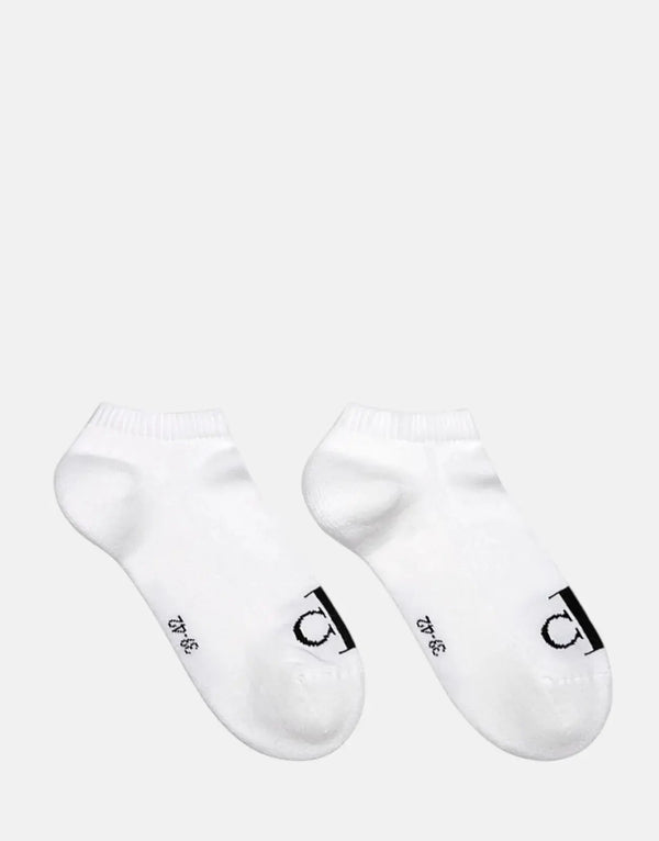 Calvin Klein 2-Pack White Ankle Socks: Soft, Durable Cotton Blend