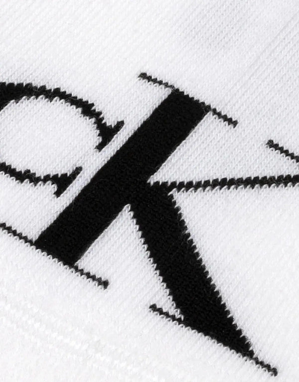 Premium Calvin Klein Men's White Crew Socks: 2-Pack, Cotton Blend, Comfort Fit
