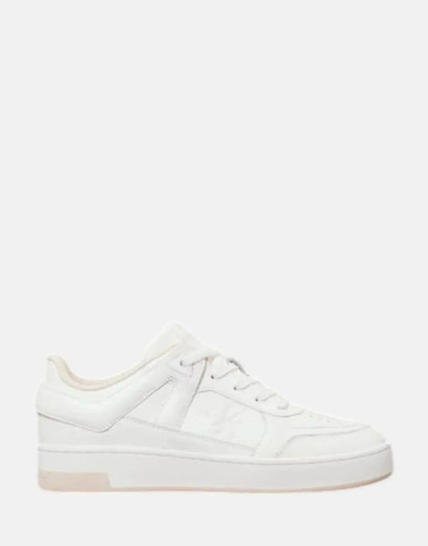 Calvin Klein Women's Basket Cupsole Low Mix Sneaker for Everyday Style