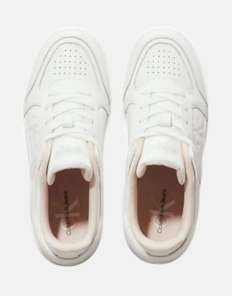 Calvin Klein Women's Basket Cupsole Low Mix Sneaker for Everyday Style