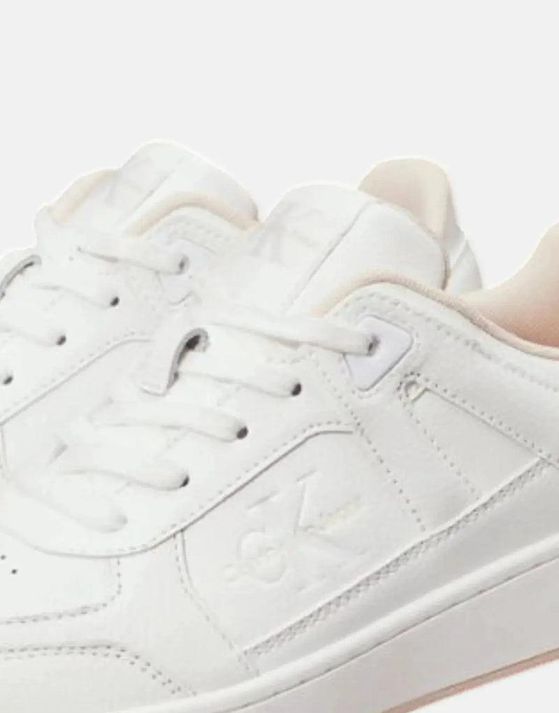 Calvin Klein Women's Basket Cupsole Low Mix Sneaker for Everyday Style