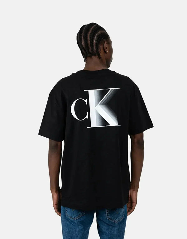 Iconic Calvin Klein Bold CK Logo Black T-Shirt for Men - Premium Cotton Comfort
