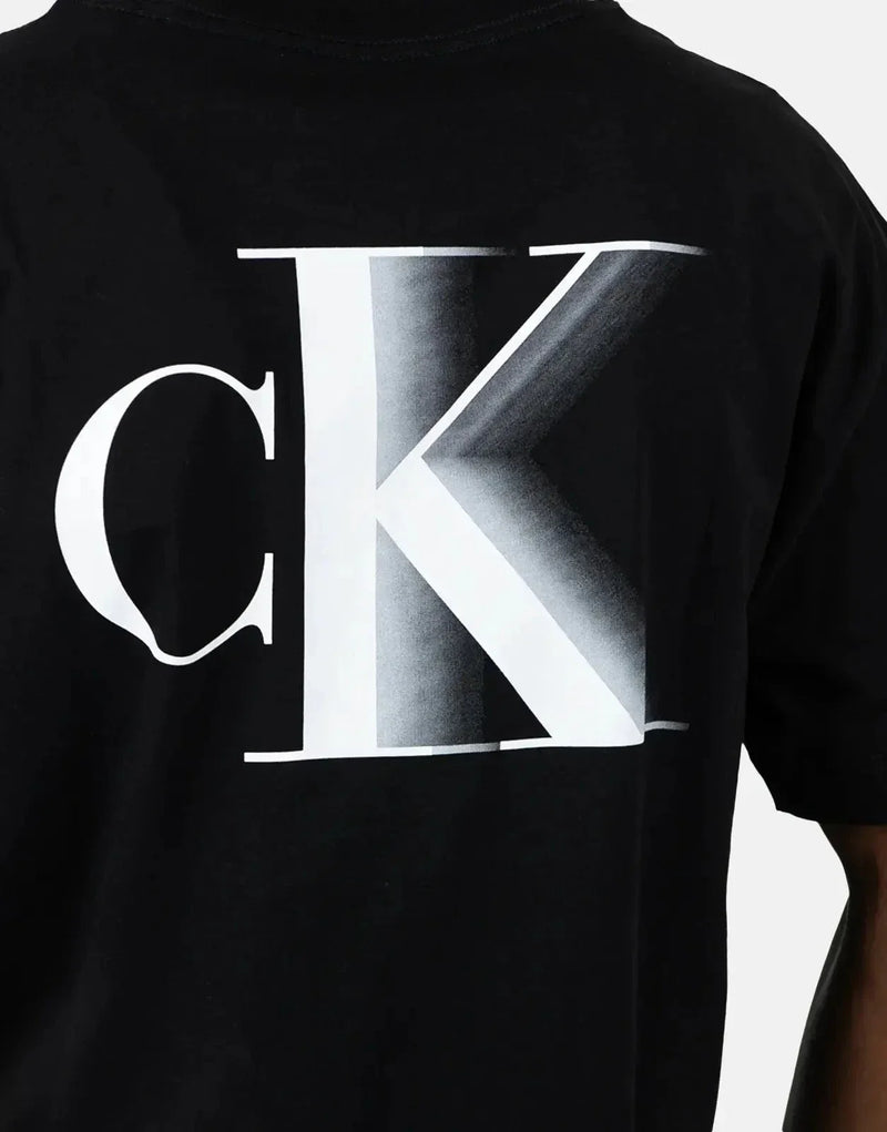 Iconic Calvin Klein Bold CK Logo Black T-Shirt for Men - Premium Cotton Comfort
