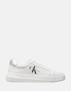 Calvin Klein Women's Chunky Cupsole Lace-up White Fashion Sneakers for Comfort