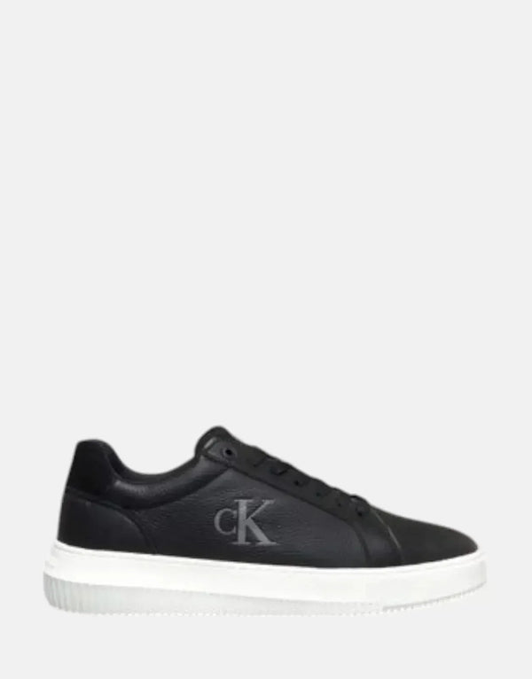 Men's Calvin Klein Chunky Cupsole Low Sneaker - Durable Leather Synthetic