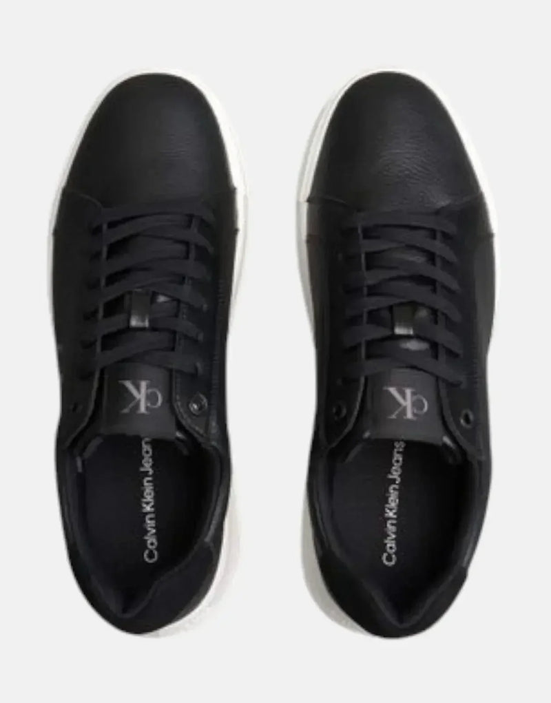 Men's Calvin Klein Chunky Cupsole Low Sneaker - Durable Leather Synthetic