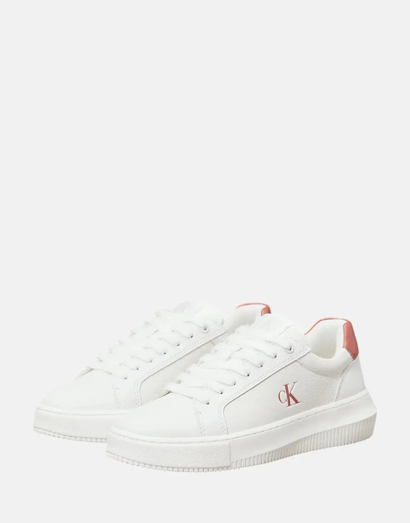 Calvin Klein Men's Chunky Cupsole Low White Sneakers: Ultimate Style & Comfort