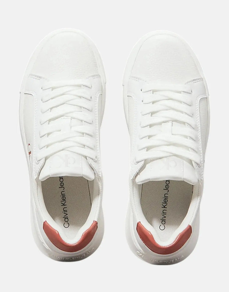 Calvin Klein Men's Chunky Cupsole Low White Sneakers: Ultimate Style & Comfort