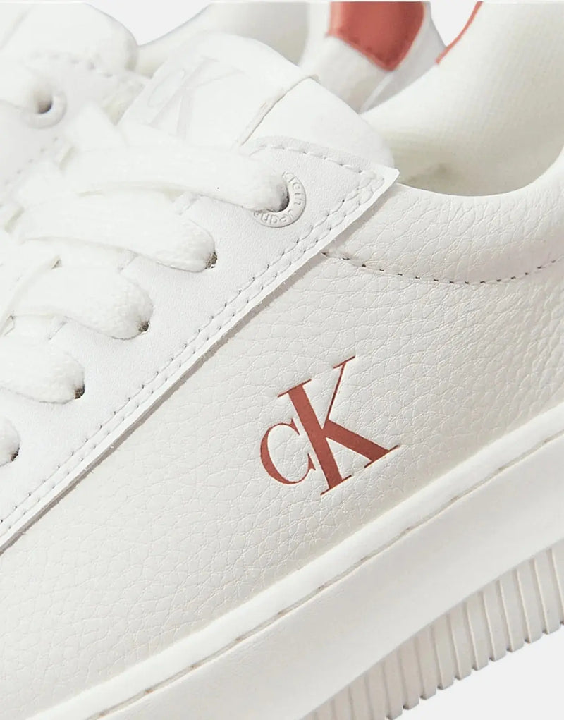 Calvin Klein Men's Chunky Cupsole Low White Sneakers: Ultimate Style & Comfort