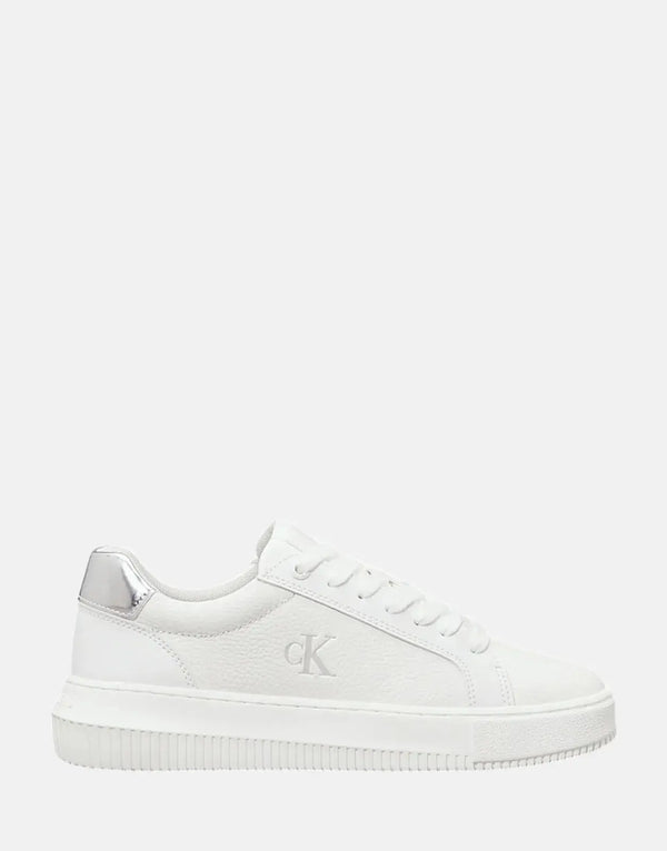 Calvin Klein Women's Chunky Cupsole MG Low White Fashion Sneakers