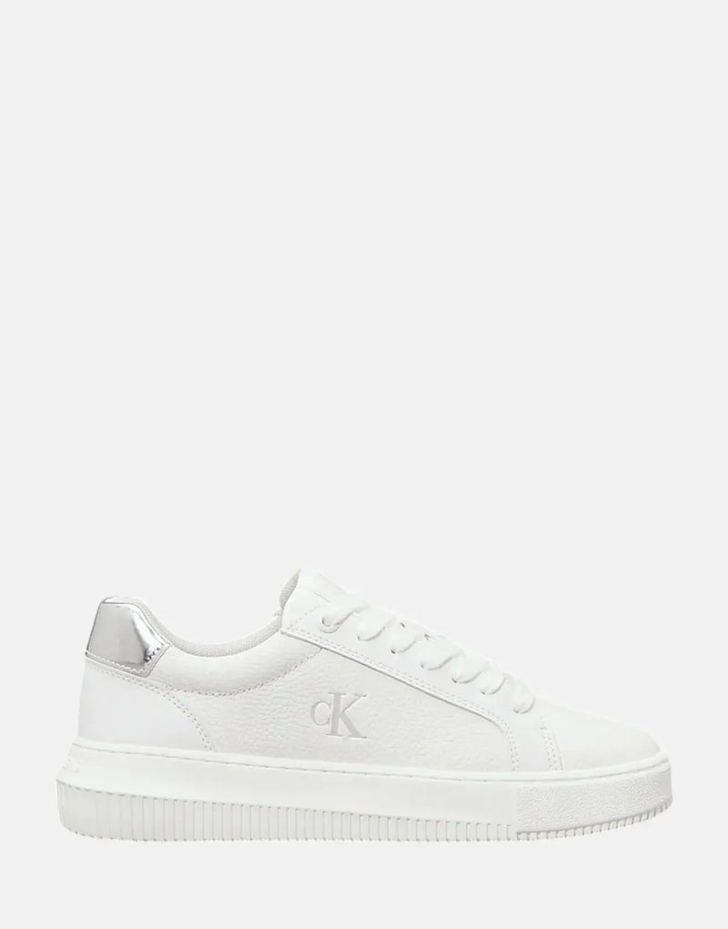 Calvin Klein Women's Chunky Cupsole MG Low White Fashion Sneakers