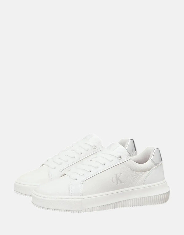 Calvin Klein Women's Chunky Cupsole MG Low White Fashion Sneakers