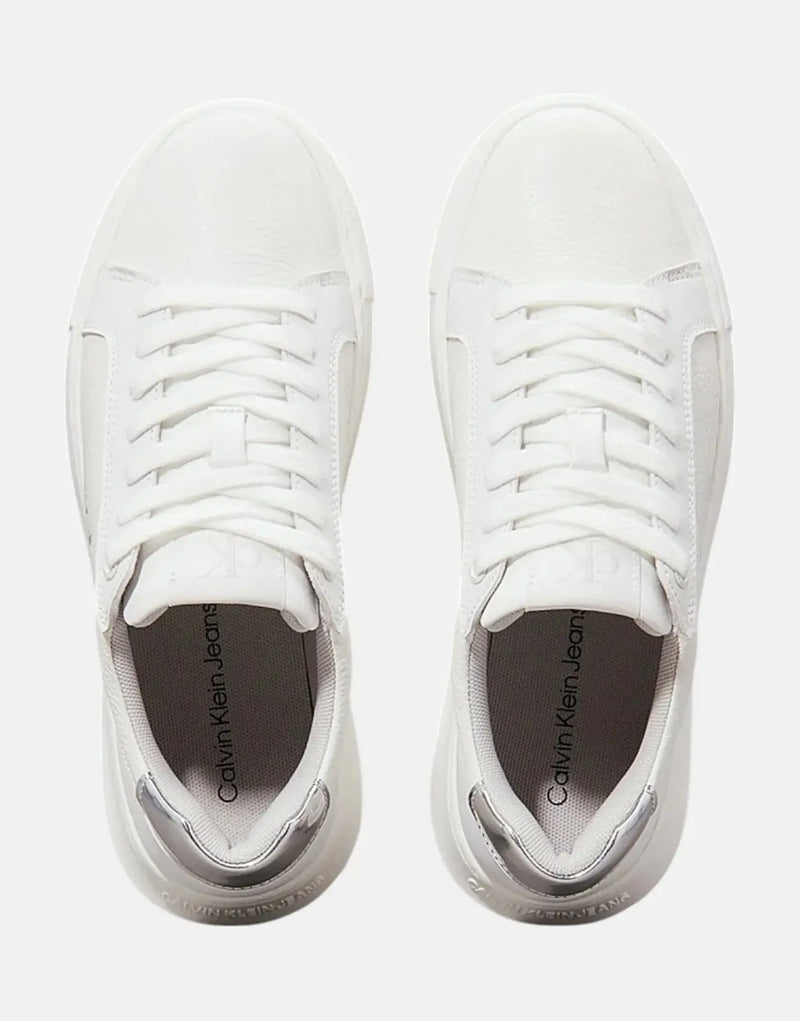 Calvin Klein Women's Chunky Cupsole MG Low White Fashion Sneakers