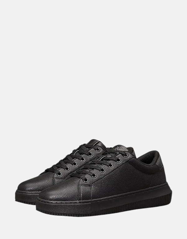Calvin Klein Men's Classic Chunky Cupsole OHB Black Leather Sneakers